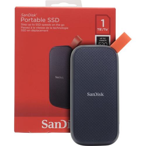 Жорсткий диск портативний 2,5'' 1TB Sandisk Portable SSD E30 Black USB 3.1/Type-C (SDSSDE30-1T00-G25)