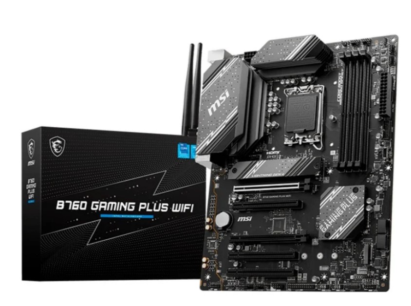 Материнська плата MSI B760 GAMING PLUS WIFI (s1700, Intel B760, PCI-E 4.0x16, 4xDDR4, 2xM.2)