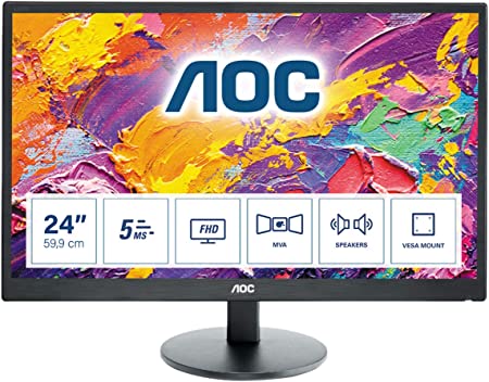 24" Монитор AOC M2470SWH (FHD , IPS, VGA, 2xHDMI)