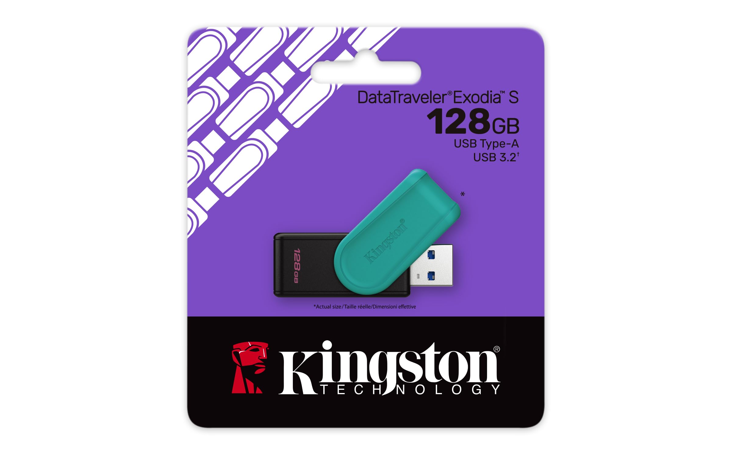 Флеш память USB 128GB Kingston DataTraver Exodia S USB3.2 (DTXS/128GB)