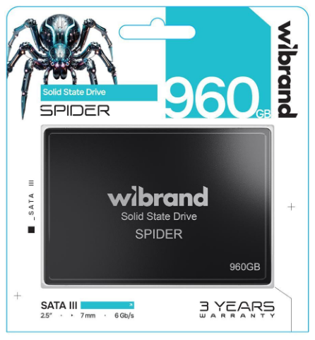 Накопичувач 2.5'' SSD 960GB Spider Wibrand (WI2.5SSD/SP960GBST)