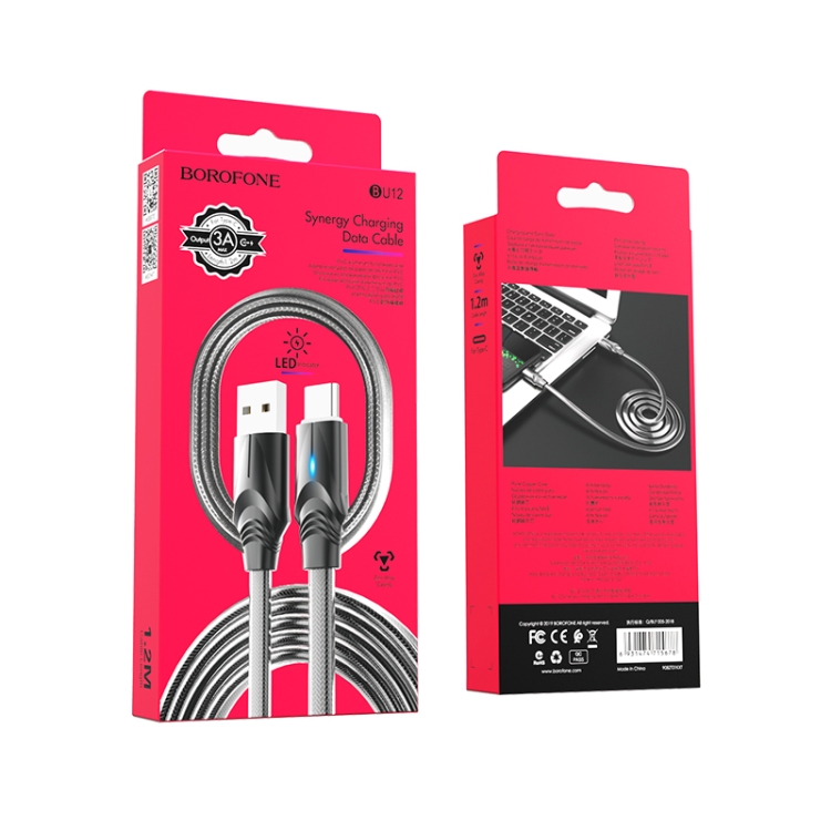 Кабель USB Lightning(M), 1 m Borofone U12