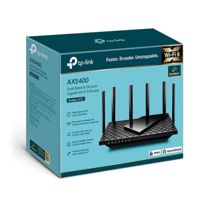 Маршрутизатор TP-Link Archer AX72 (AX5400, Wi-Fi 6, 1хGE WAN, 4хGE LAN, MU-MIMO, OFDMA, 6 антен)