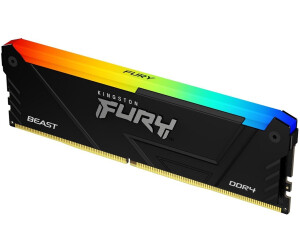 Модуль пам'яті DDR4 16GB 3200 MHz Kingston Fury Beast RGB (KF432C16BB12A/16)
