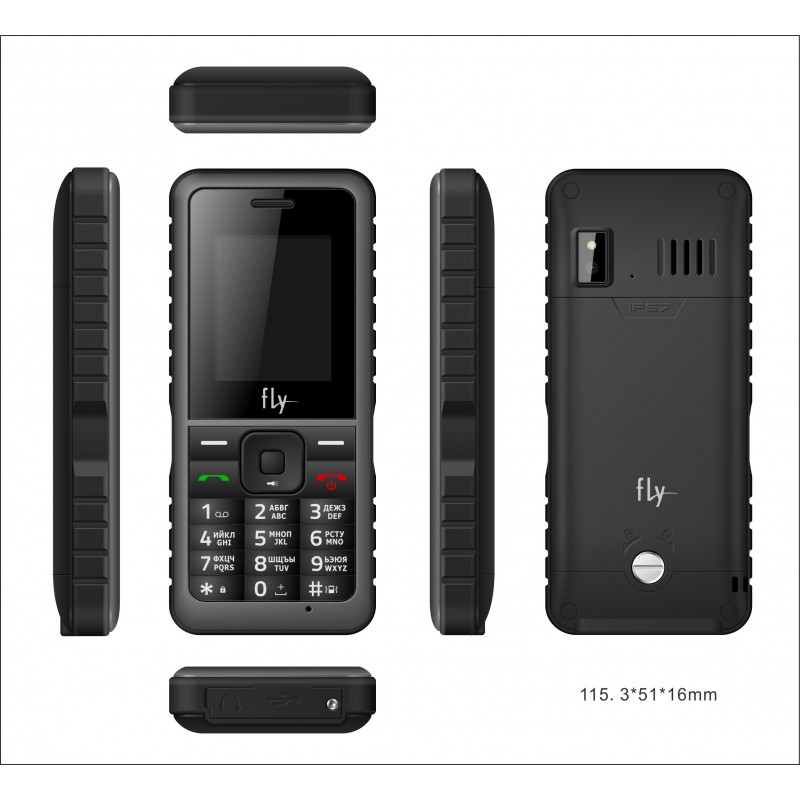 Мобільний телефон Fly OD2 Black