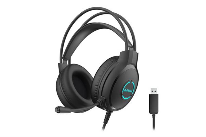 Навушники A4 Tech FH300U Black із мікрофоном, USB