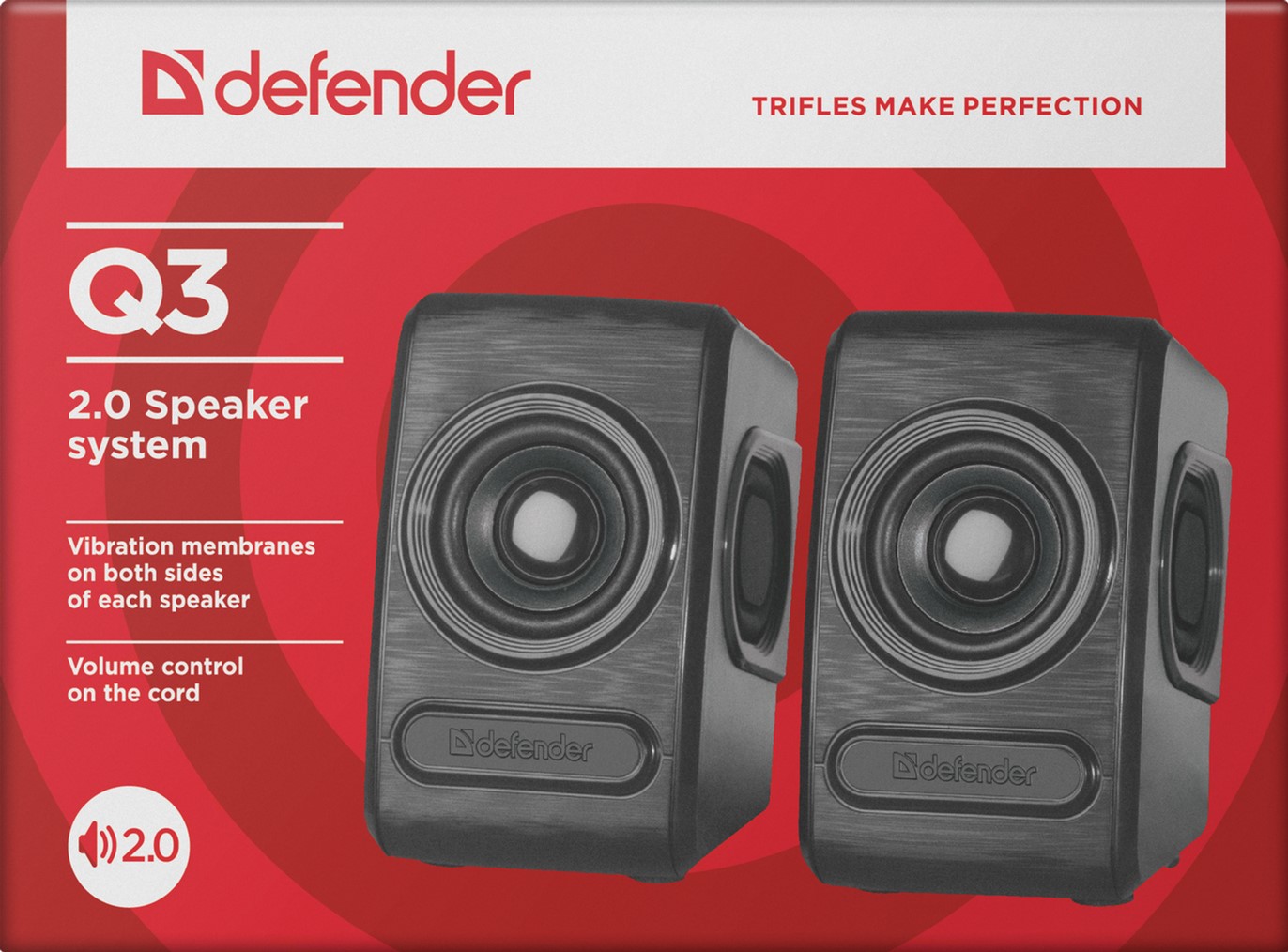 Колонки Defender SPK 22 2х2,5 Вт USB, сірий, чорний