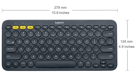 Клавіатура безпровідна Logitech K380 Black