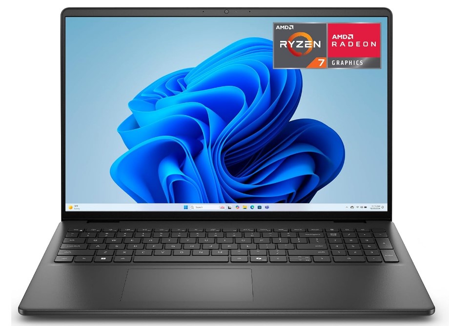Ноутбук Dell 16 DC16255 16" 2K IPS, AMD Ryzen 7 250 (5,1 GHz), 16GB, 1TB, AMD Radeon Graphics