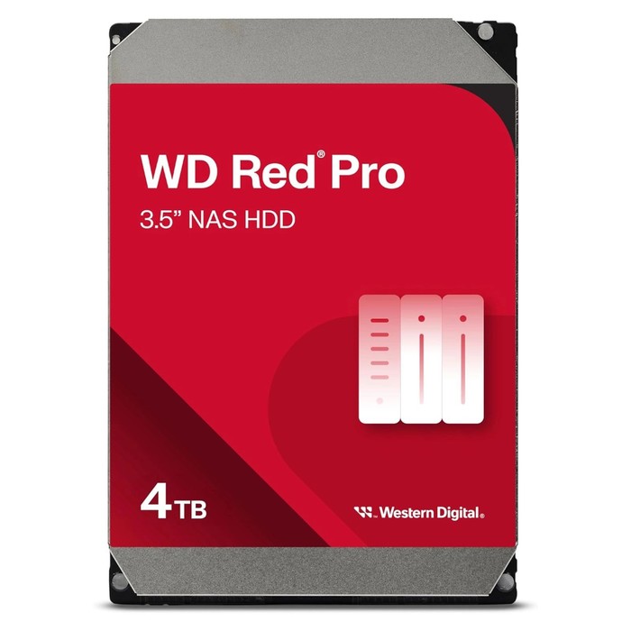 Жорсткий диск HDD 4TB 7200 WD, SATA III, 256 MB, Red Pro (WD4005FFBX) 