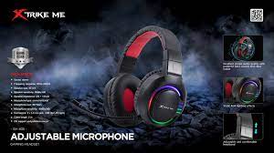 Наушники Xtrike Me GH-405, регулятор звука, микрофон, Black