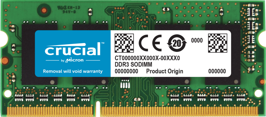 Модуль пам'яті SoDDR III 8GB 1600 MHz Crucial 1.35V (CT102464BF160B.M16FE)