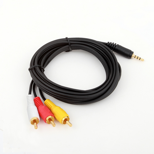 Кабель аудио 3 м, Jack 3.5mm тато/3RCA тато Voltronic (YT-3.5(M)1.5/3хRCA(M)-3.0)