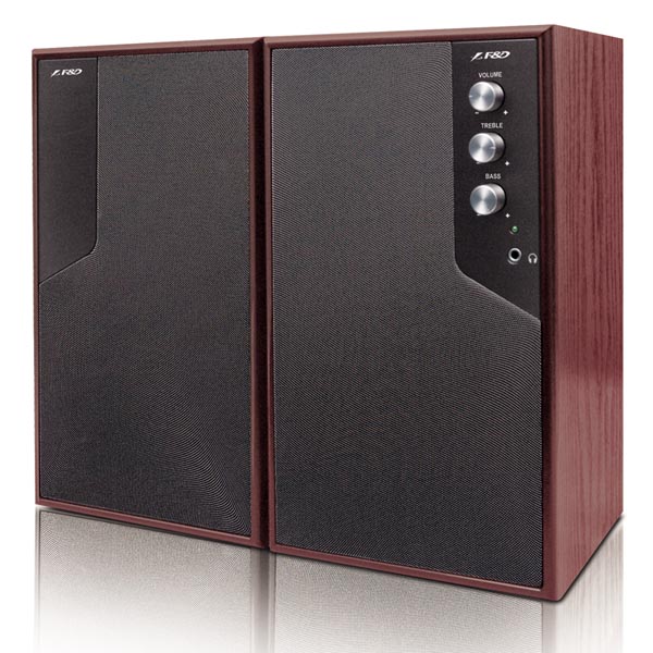 Колонки F&D R216, (cherry) стерео, потужність 6 Вт
