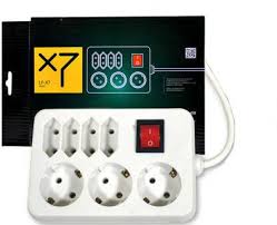 Мережевий фільтр LogicPower LP-X7 3,0 м, 7 розеток