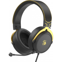 Навушники A4 Tech Bloody M590i Sports Lime Black, USB Sound Card 7.1, з мікрофоном