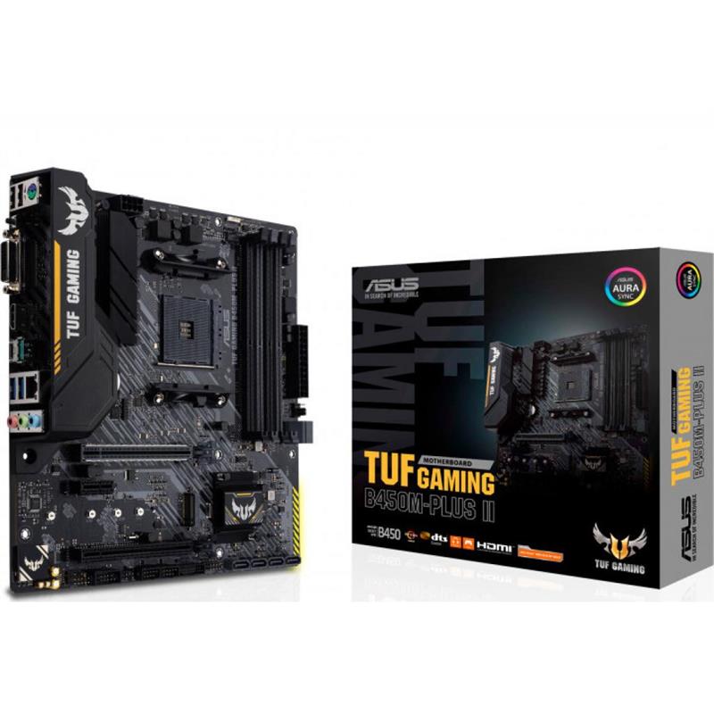 Материнська плата ASUS TUF B450M-Plus II GAMING (sAM4, AMD B450, PCI-Ex16)
