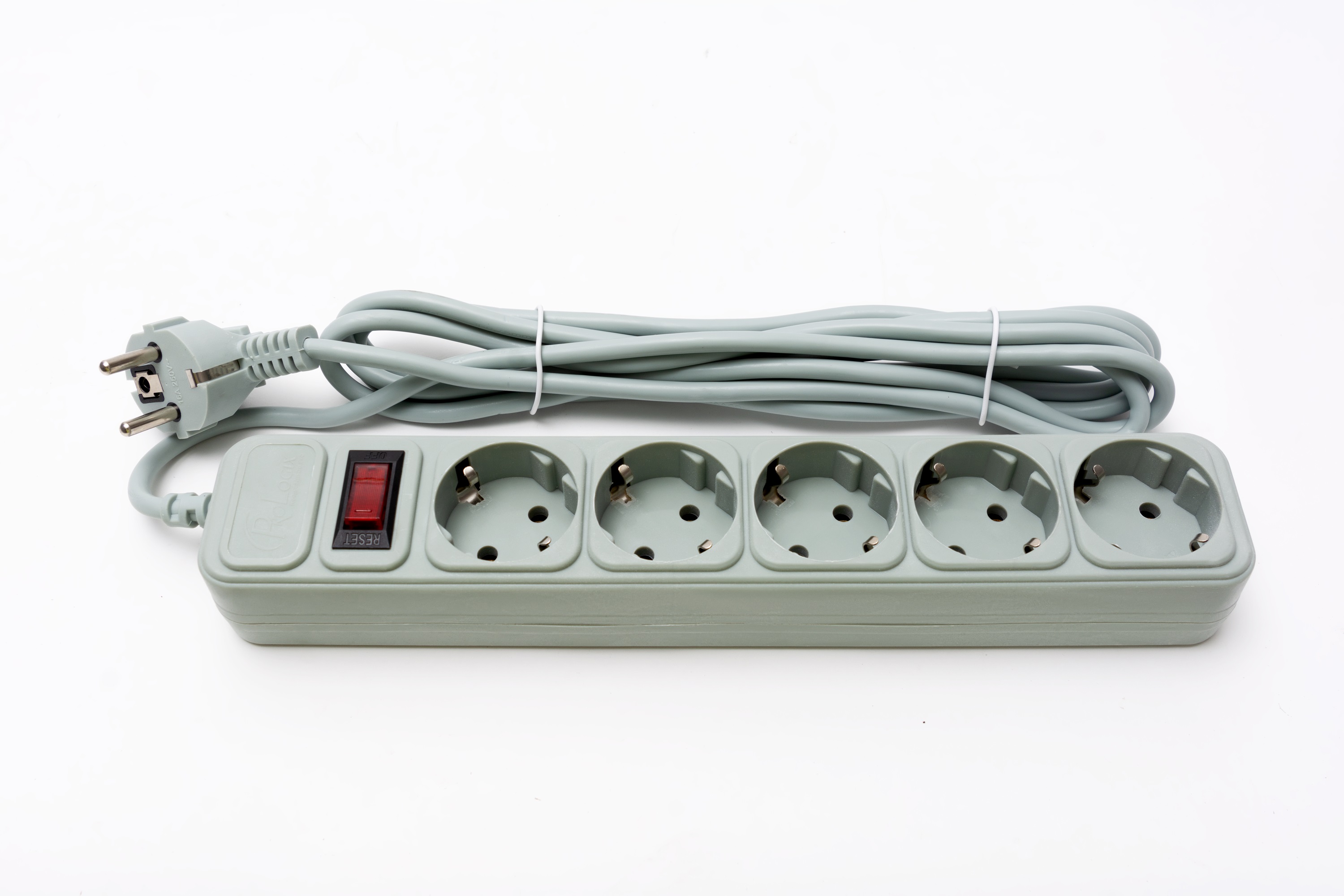 Мережевий фільтр ProLogix (PRS-050P5-18G) 5 розеток, 0.50, 1.8 м, сірий