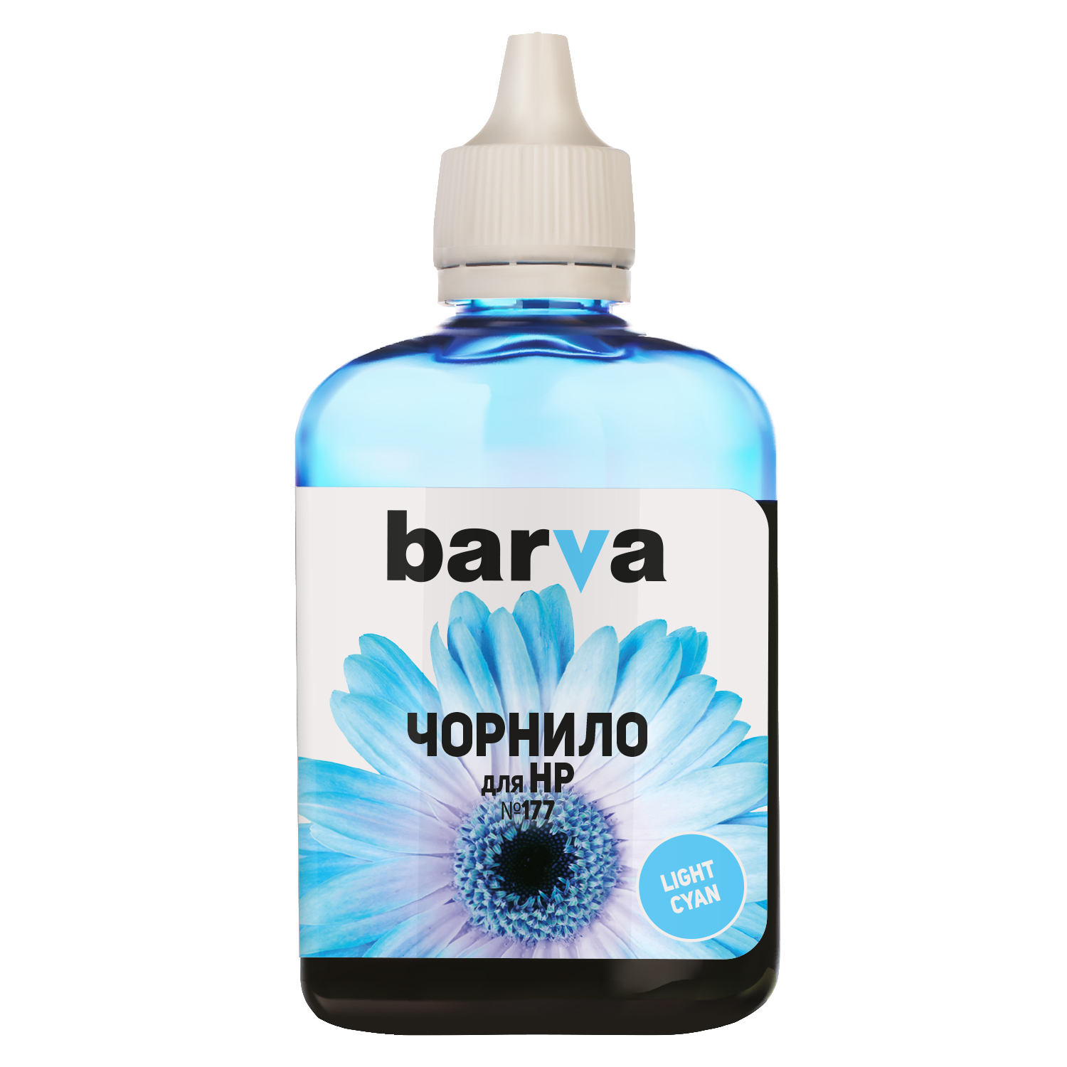 Чорнило BARVA HP №177 LIGHT CYAN 90г (C8774) (H177-348)