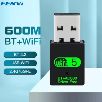 Обладнання Wi-Fi Adapter Fenvi 600 Мбіт/с + Bluetooth 4.2, USB