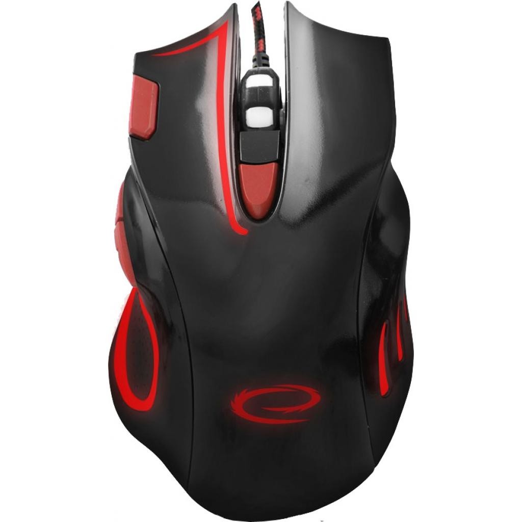 Мишка Esperanza MX401 HAWK Black-Red