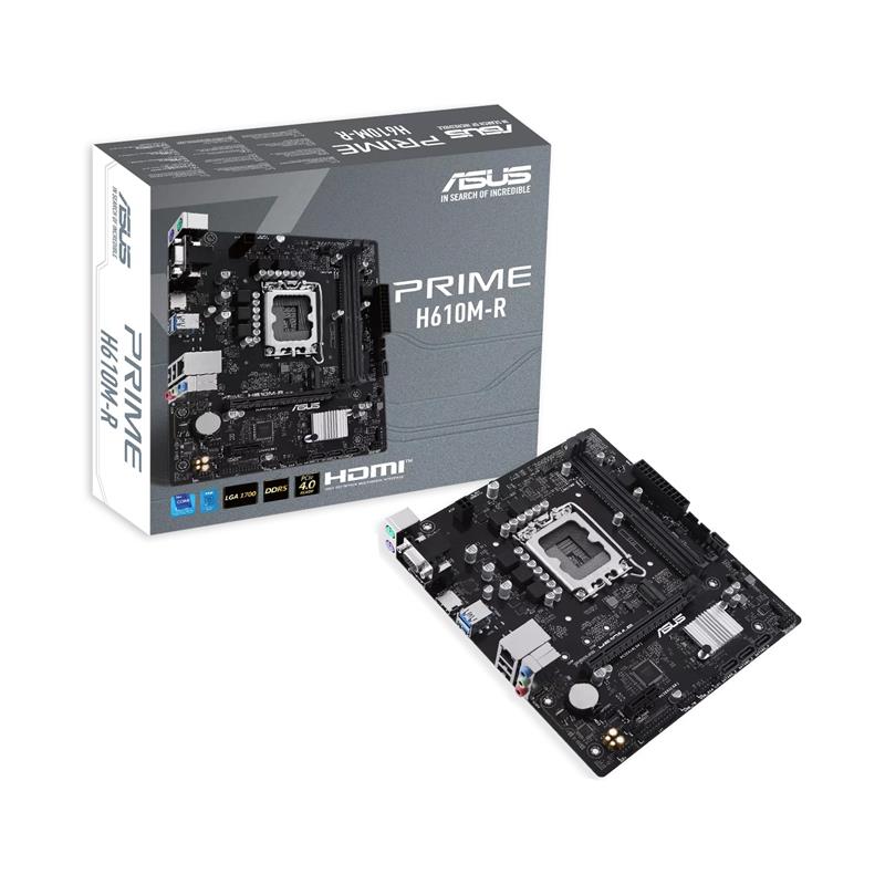 Материнська плата Asus Prime H610M-R-SI (s1700, Intel H610, PCI-Ex16) 