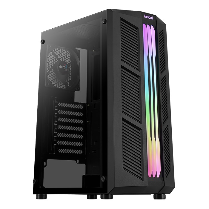 Корпус Aerocool Prime-G-BK-v1 RGB Black без БЖ