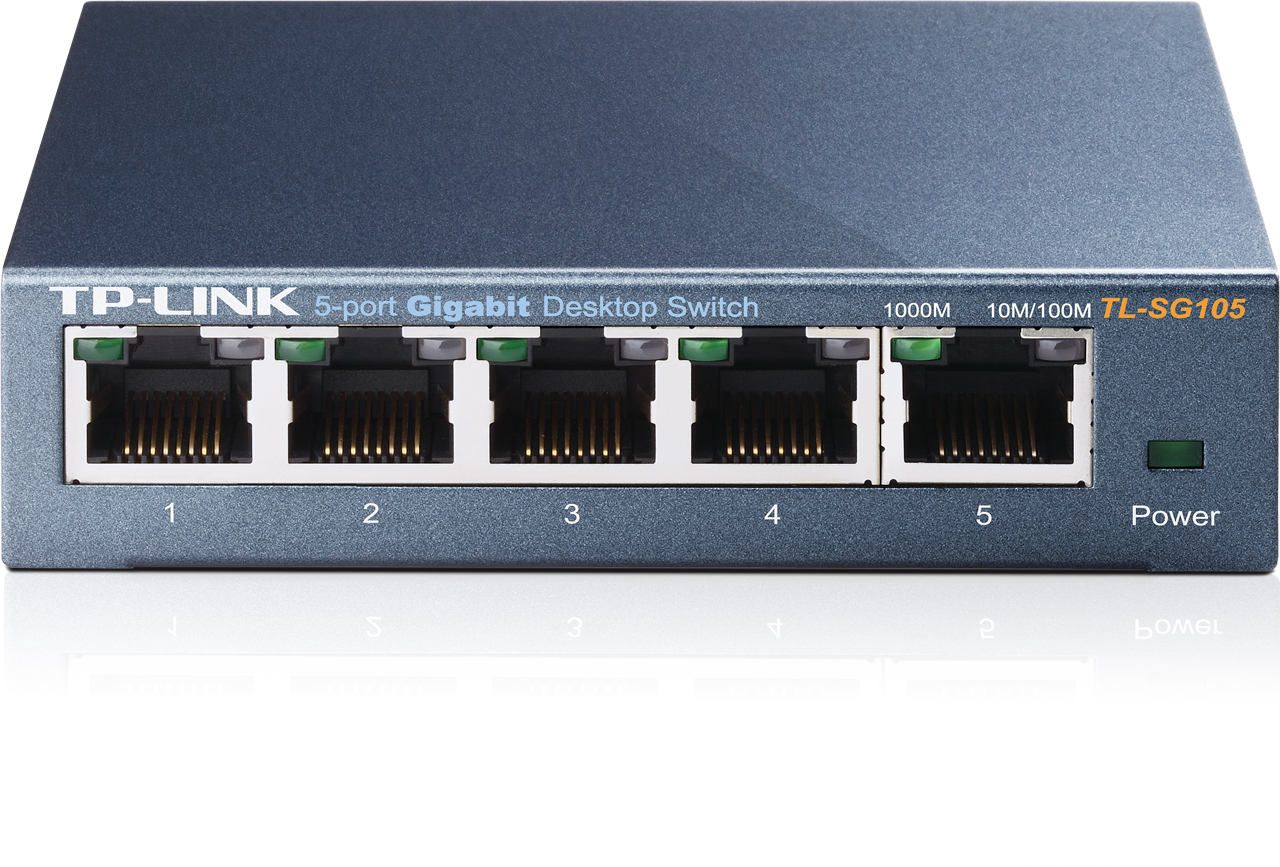 Комутатор Switch 5 Port TP-Link TL-SG105 (5x10/100/1000TX)