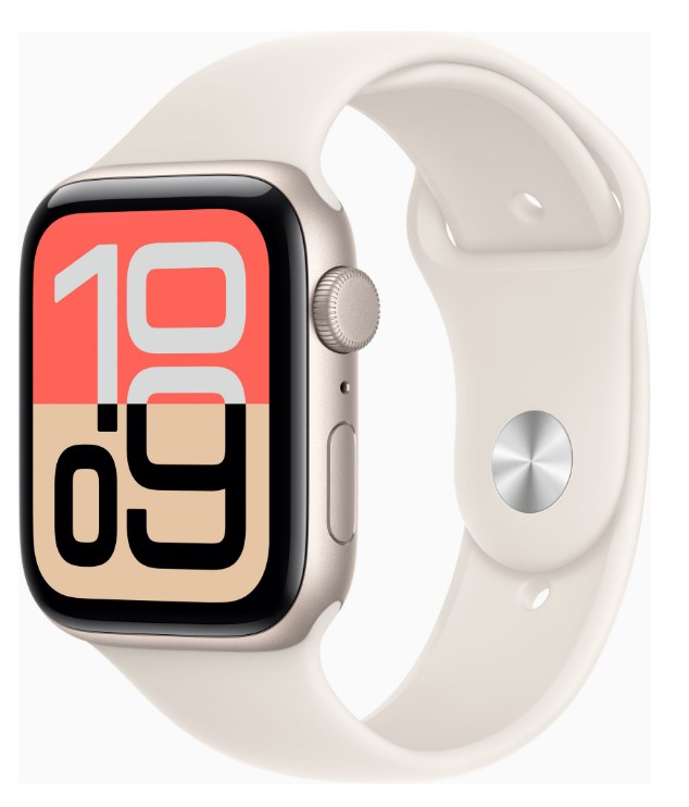 Смарт-часы Apple Watch SE 3 GPS 44mm Starlight Alu. Case w. Starlight S. Band - M/L (MEHJ4)