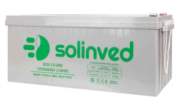 Акумулятор для ДБЖ SOLINVED GEL 12V 200Ah, Gray Case (SOL 12-200)