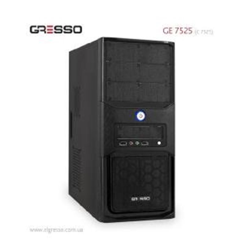 Корпус GRESSO GE-7525 500W ATX silver/black