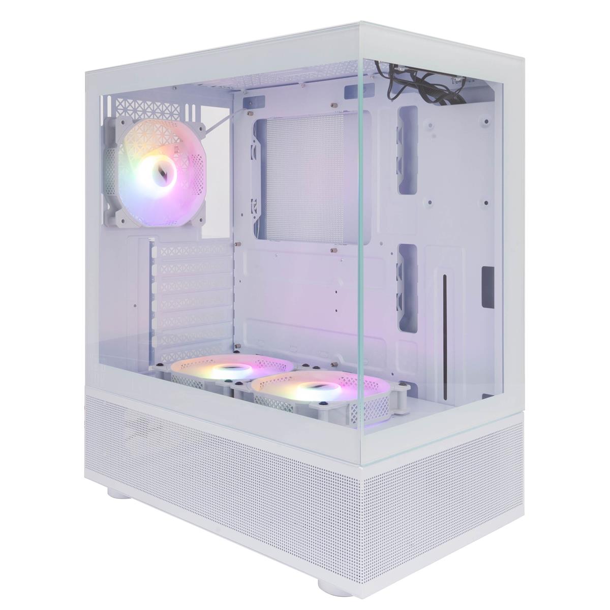 Корпус 1stPlayer Mi7-A-WH-2F7R-W-1F7-W White без БЖ