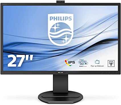 27" Монітор Philips 271B8QJKEB/00, (FHD, IPS, DVI, HDMI, VGA, DP, веб-камера)