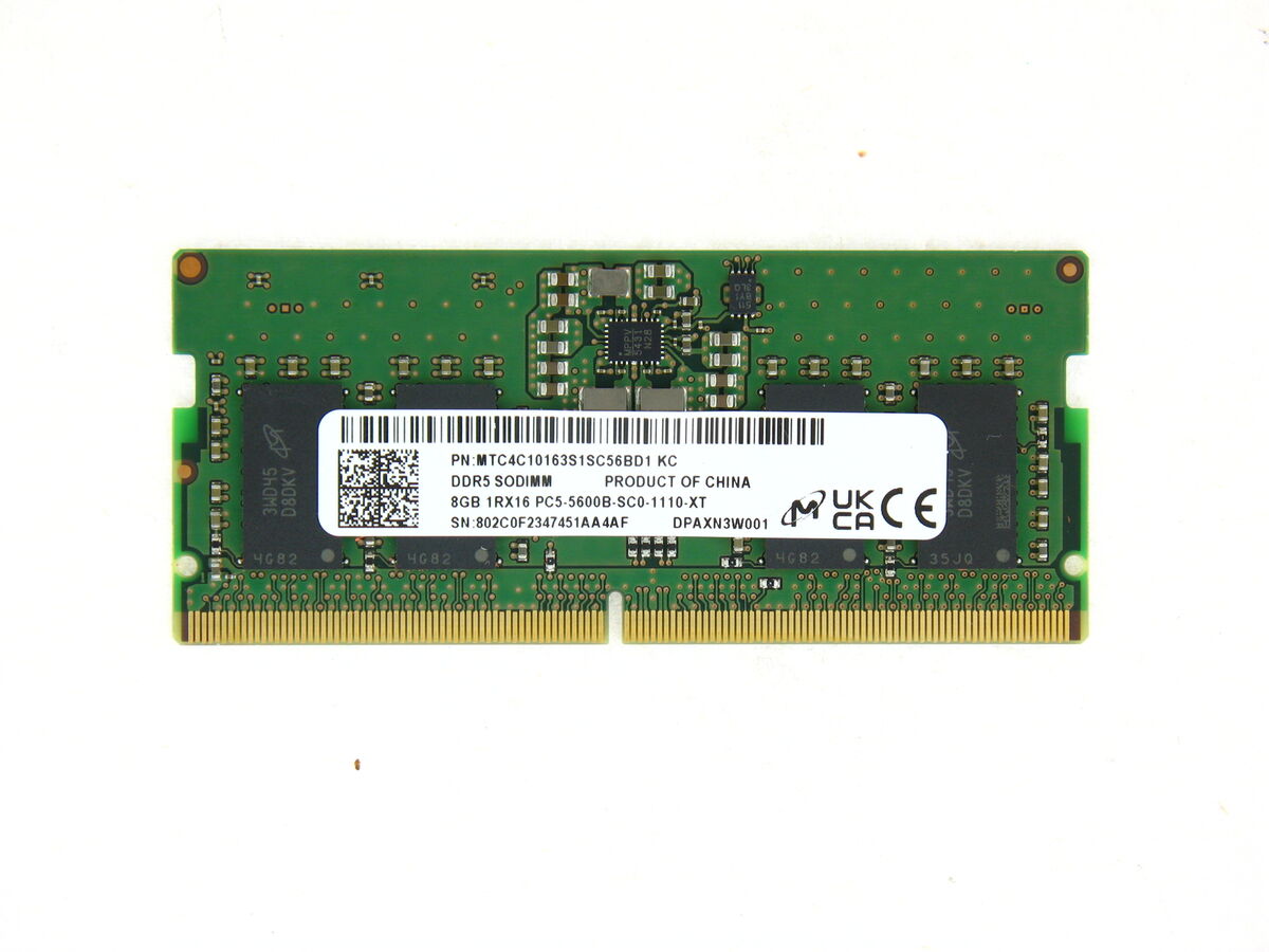 Модуль пам'яті SoDDR 5 8GB 5600 MHz 1.2v Micron (MTC4C10163S1SC56BD1)