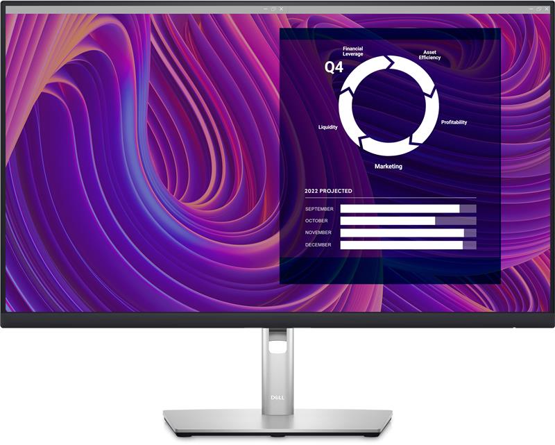 27" Монітор Dell P2723D (QHD, IPS, 60Hz, HDMI, DP, 4хUSB3.2) Black (210-BDDX)