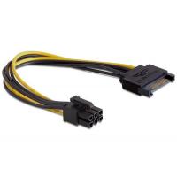 Кабель Питания переходник для питания видеокарти Sata to 6P 0.2m Cablexpert (CC-PSU-SATA)