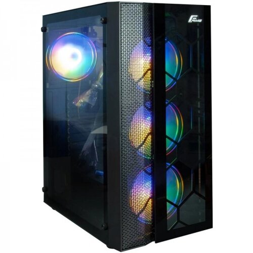 Корпус Frime Nucleus Black без БП (Nucleus-U3-GLS-4DTRMLT16)