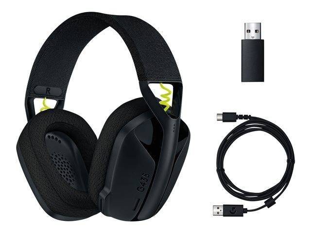 Наушники Logitech G435 LIGHTSPEED, Black USB/Bluetooth (981-001050)