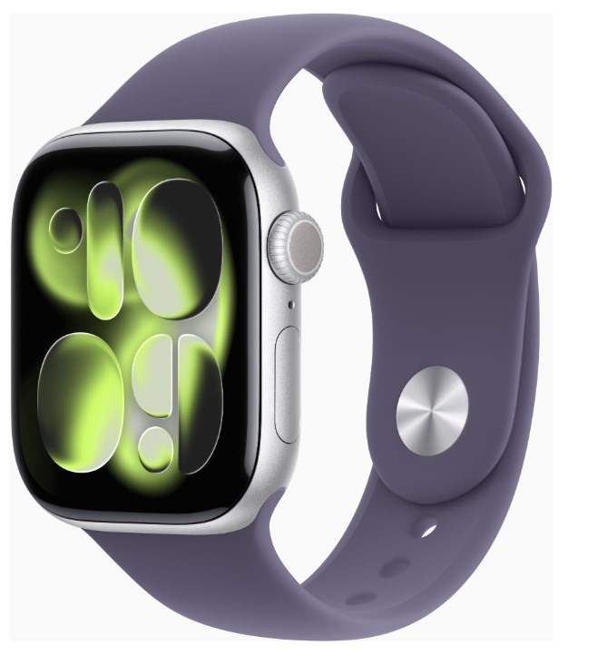 Смарт-часы Apple Watch Series 11 GPS 46mm Silver Alu. Case w. Purple Fog S. Band - M/L (MEVA4)