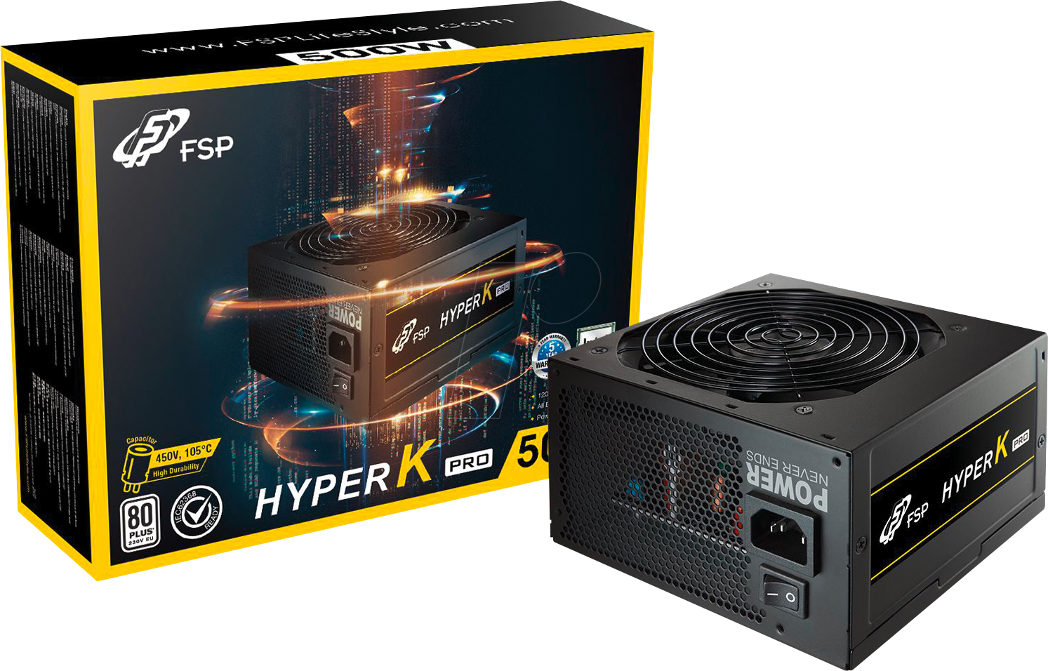 Блок живлення 500W FSP HYPER K Pro 80 Plus (PPA5008900)