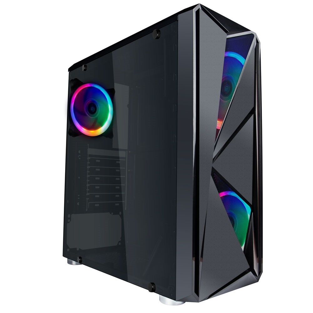 Корпус 1stPlayer F4-R1 Color LED Black без БЖ