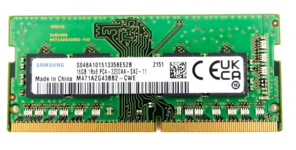 Модуль пам'яті SoDDR 4 8GB 3200 MHz 1.2v Samsung (M471A1G44BB0-CWE)