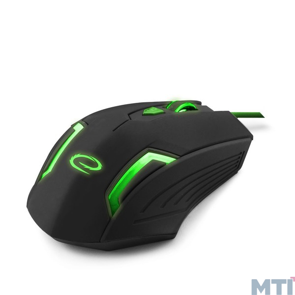 Мишка Esperanza EGM205G FIGHTER Green, USB
