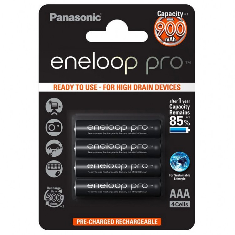 Аккумулятор AAA 900mAh Panasonic ENELOOP (1 шт.)