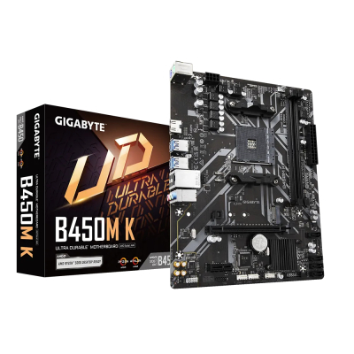 Материнська плата Gigabyte B450M K (sAM4, AMD B450, PCI-Ex16, M.2)