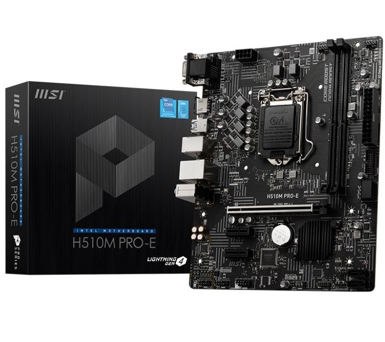 Материнська плата MSI H510M PRO-E (s1200, Intel H510, PCI-Ex16) 