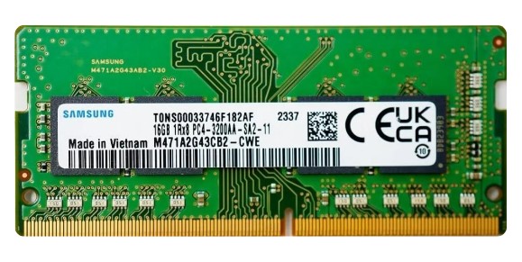 Модуль пам'яті SoDDR 4 16GB 3200 MHz 1.2v Samsung (M471A2G43CB2-CWE)