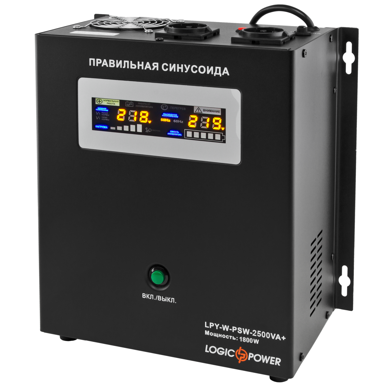 Джерело безперебійного живлення Logicpower 24V/230V, 2500VA/1800W (LPY-W-PSW-2500VA+)