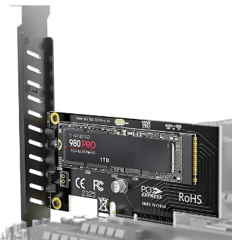 Контролер JEYI M.2 NVMe M-Key SSD to PCI-E 3.0/4.0 x4/ x8/ x16