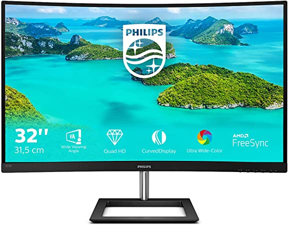 32" Монітор Philips 325E1C/00 Black, 2K, (VA, DisplayPort, HDMI, VGA)